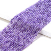 Natural Amethyst Gemstone Grade AA Micro Faceted Round 2MM 3MM Loose Beads 15 inch Full Strand (P57)