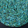 Natural Turquoise Gemstone Round 2MM 3MM 4MM Loose Beads 15.5 inch Full Strand (P47)