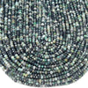 4X3MM Natural Emerald Gemstone Grade A Faceted Rondelle Loose Beads (D343)