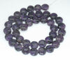 10mm Dark Purple Lepidolite Gemstone Grade A Flat Round Button Loose Beads 16 inch Full Strand (90188408-655)