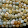 Natural Aquamarine Blue Green Gemstone Grade AAA Round 6MM 8MM Loose Beads (D106)