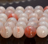 Milky Pink Bostwana Lace Agate Rare Gemstone Grade AAA Round 6mm 8mm 10mm Loose Beads (A258)
