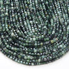 4MM Natural Green Moss Agate Gemstone Grade AAA Micro Faceted Diamond Cut Cube Loose Beads (P41)