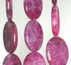 30X22mm Voilet Purple Lepidolite Gemstone Grade AA Oval Loose Beads 8 inch Half Strand (90187969-708B)