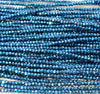 3x2mm Blue Hematite Gemstone Micro Faceted Rondelle Loose Beads 15.5 inch Full Strand (80007529-A263)