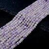 4MM Natural Lavender Amethyst Gemstone Grade A Micro Faceted Round Loose Beads 15.5 inch Full Strand (80009425-P32)