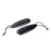 60X20MM Natural Smooth Shungite Gemstone Grade AAA Teardrop Pendant 1 Bead (80008569-D49)