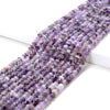4X3MM Flower Amethyst Gemstone Grade AA Bicone Faceted Rondelle Saucer Loose Beads 15.5 inch Full Strand (80009278-P25)