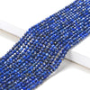 2MM Natural Lapis Lazuli Gemstone Grade AA Micro Faceted Round Loose Beads 15 inch Full Strand (80016205-P49)