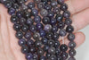 6mm Black Purple Lepidolite Gemstone Grade AB Round Loose Beads 16 inch Full Strand (90188377-650)