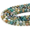 5MM Natural Green Ocean Jasper Gemstone Grade AA Micro Faceted Round Loose Beads 15.5 inch Full Strand (80009444-P33)
