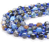 6MM  Kyanite Gemstone Grade A Faceted Prism Double Point Cut Loose Beads (D214)
