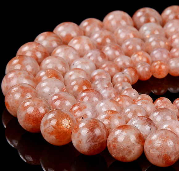 Natural Sunstone Lepidocrocite Gemstone Grade AAA Round 7MM 8MM 9MM 10MM 11MM 12MM 13MM Loose Beads (D391)