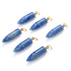 53X14MM Natural Blue Aventurine Gemstone Perfume Bottle Pendant Bullet Point, Essential Oil Bottle Beads 1 Bead (80017259-P72)
