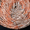 4MM Natural Arusha Sunstone Gemstone Grade AAA Micro Faceted Round Loose Beads 15.5 inch Full Strand (80009384-P29)