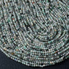 2MM Natural Emerald Gemstone Grade A Micro Faceted Round Loose Beads 15 inch Full Strand (80015387-P46)