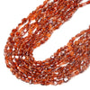6-8MM Natural Hessonite Garnet Gemstone Grade AAA Pebble Nugget Loose Beads (D341)