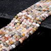 Natural Pink Opal Gemstone Grade A Micro Faceted Cube 4MM 5MM 6MM Loose Beads (P77)