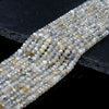 4X3MM Natural Labradorite Gemstone Grade A Micro Faceted Rondelle Loose Beads 15 inch Full Strand (80016396-P62)