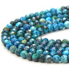 3X2MM Dyed Chrysocolla Gemstone Grade AA Micro Faceted Rondelle Loose Beads 15 inch Full Strand (80016381-P61)