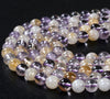 8MM Natural Ametrine Gemstone Grade A Round Loose Beads (D131)