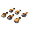 34X21X14MM Natural Yellow Tiger Eye Gemstone Perfume Bottle Pendant Faceted, Essential Oil Bottle Beads 1 Bead (80017230-P70)