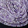 4-5MM Natural Lavender Amethyst Gemstone Grade AA Micro Faceted Round Loose Beads 15 inch Full Strand (80009439-P33)