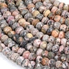 9X6MM Natural Argentina Rhodochrosite Gemstone Grade A Faceted Rondelle Loose Beads (D346)