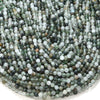 4MM Natural Green Rutilated Quartz Gemstone Grade AA Micro Faceted Round Loose Beads 15 inch Full Strand (80016228-P51)