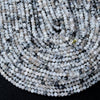 4x3MM Natural Rainbow Moonstone Gemstone Grade A Micro Faceted Rondelle Loose Beads 15 inch Full Strand (80009123-P47)