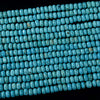 8X5MM Blue Turquoise Gemstone Round Loose Beads (D180)