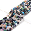 6MM Multi Mix Gemstones Gemstone Grade AA Faceted Round Loose Beads (D213)
