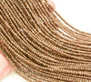 3x2mm Bronze Hematite Gemstone Micro Faceted Rondelle Loose Beads 15.5 inch Full Strand (80007527-A263)