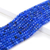 4X3MM Lapis Blue Jade Gemstone Grade AAA Faceted Rondelle Loose Beads 13.5 inch Full Strand (80009518-P38)