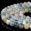 10MM Natural Morganite Gemstone Grade AAA Round Loose Beads (D408)