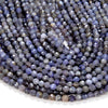 Natural Tanzanite Gemstone Grade A Micro Faceted Round 3MM 4MM Loose Beads (P45)