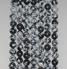 10 Strands 6mm Cristobalite Snowflake Obsidian Gemstone Black White Round Loose Beads 15.5 inch Full Strand BULK LOT (90184151-355 x10)