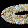 4X3MM Natural Amazonite Gemstone Grade AA Micro Faceted Rondelle Loose Beads (P36)