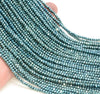 3x2mm Green Hematite Gemstone Micro Faceted Rondelle Loose Beads 15.5 inch Full Strand (80007532-A263)