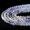3MM Natural Multi Color Iolite Sunstone Gemstone Grade AAA Micro Faceted Round Loose Beads 15 inch Full Strand (80009371-P28)