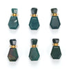 34X17X13MM Natural African Blood Stone Gemstone Perfume Bottle Pendant Faceted, Essential Oil Bottle Beads 1 Bead (80017221-P70)