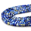 2MM Natural Lapis Lazuli Gemstone Grade A Micro Faceted Diamond Cut Cube Loose Beads (P42)
