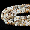 Natural Larimar White Brown Gemstone Micro Faceted Round 2MM 3MM 4MM Loose Beads 15.5 inch Full Strand (P28)