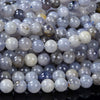 Natural Iolite Lavender Blue Gemstone Grade A Round 6MM 7MM 8MM 9MM 10MM Loose Beads (D200)