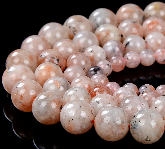 Natural Sunstone Lepidocrocite Gemstone Round 6MM 7MM 8MM 9MM 10MM 11MM Loose Beads (D247)