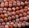 Natural Strawberry Lepidocrocite Quartz Gemstone Grade AA Round 6MM 8MM Loose Beads (D312)