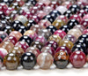 Natural Multi Color Tourmaline Gemstone Grade A Round 5MM 5-6MM Loose Beads (D264)