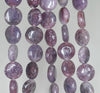10mm Purple Lepidolite Gemstone Grade A Flat Round Loose Beads 16 inch Full Strand (90188410-655)