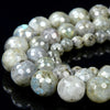 Natural Labradorite Gemstone Grade A Faceted Round 11MM 12MM 13MM Loose Beads (D350)