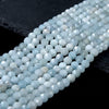 6MM Natural Aquamarine Gemstone Grade AA Micro Faceted Round Loose Beads (P48)